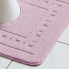 Catherine Lansfield Armoni Bath Mat and Pedestal Mat Pink