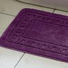 Catherine Lansfield Quick Dry Cotton Bath Mat and Pedestal Set Plum