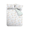 Catherine Lansfield Inga Leaf Duvet Cover Bedding Set Natural