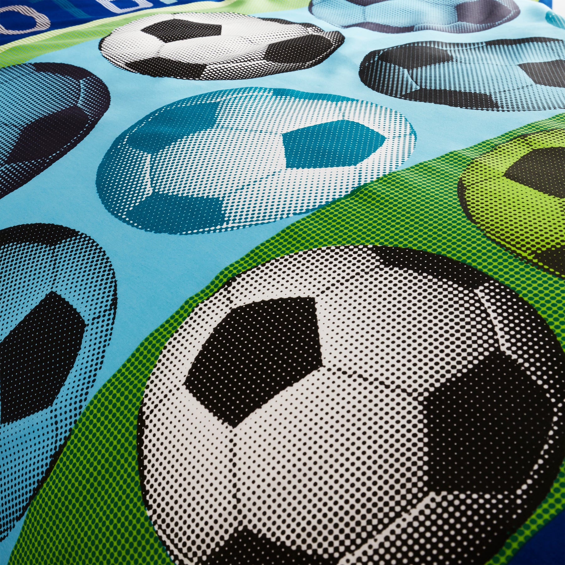 Catherine Lansfield Football Childrens Bedding Blue