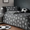 Catherine Lansfield Football Childrens Bedding Grey