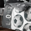 Catherine Lansfield Football Childrens Bedding Grey