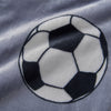 Catherine Lansfield Football 130cm x 170cm Fleece Throw Grey