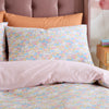 Catherine Lansfield Darcy Floral Reversible Duvet Cover Bedding Set Pink