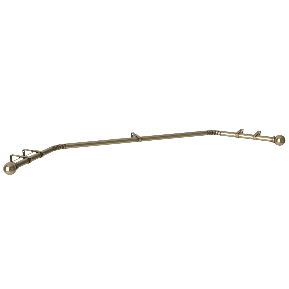 3 Sided Eyelet Bay Pole 400cm Antique Brass