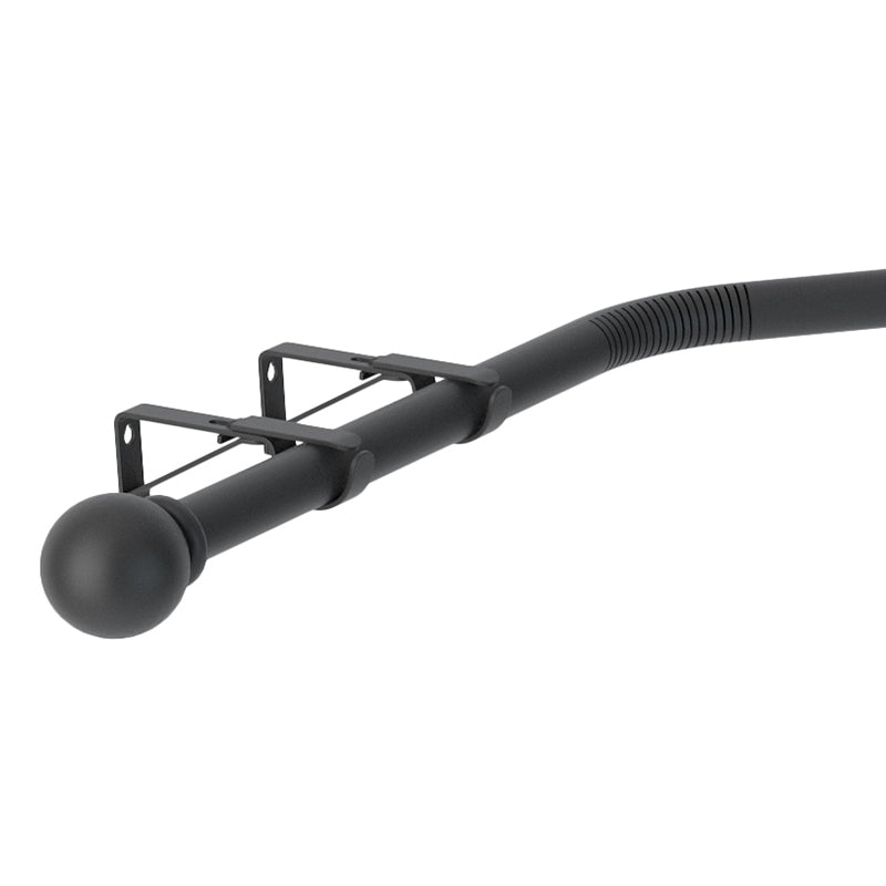 3 Sided Eyelet Bay Pole 400cm Black