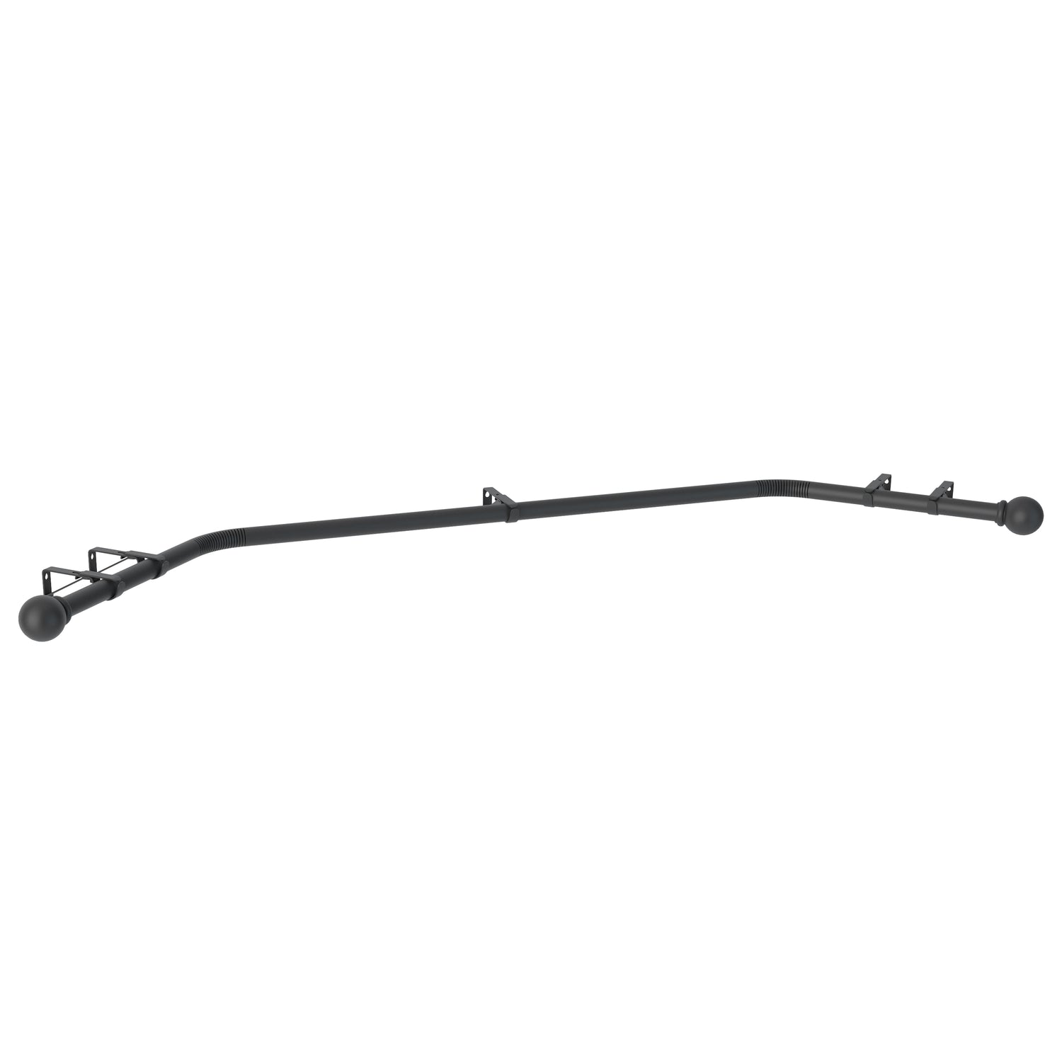 3 Sided Eyelet Bay Pole 400cm Black