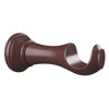 28mm Woodland Ball Wooden Curtain Pole Dark Oak