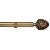 Alexia 28mm Eyelet Curtain Pole Antique Brass