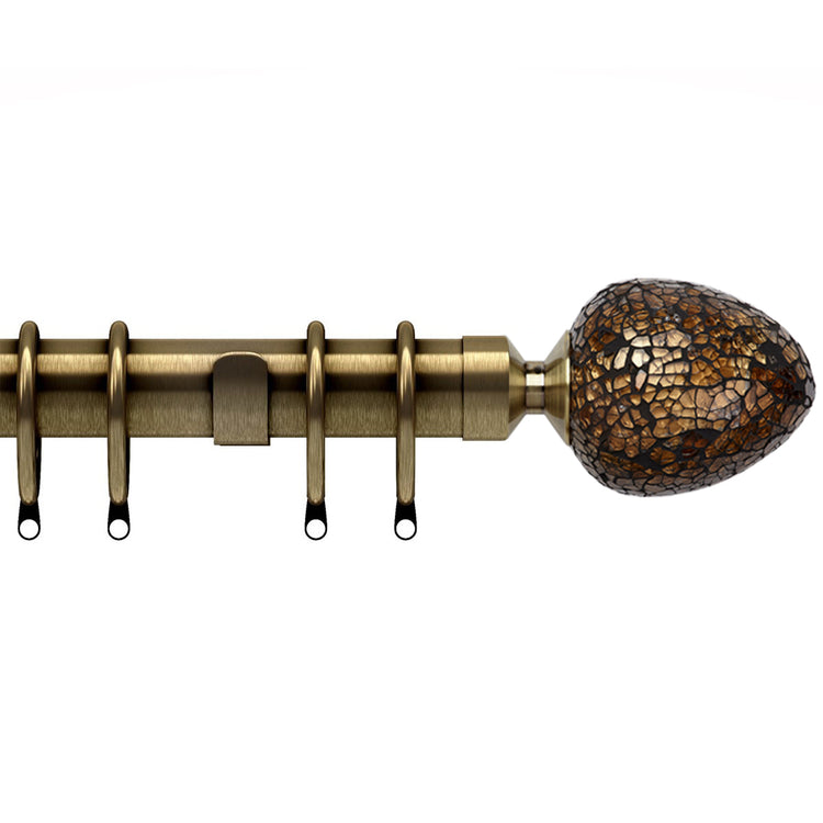 Alexia 28mm Antique Brass Curtain Pole