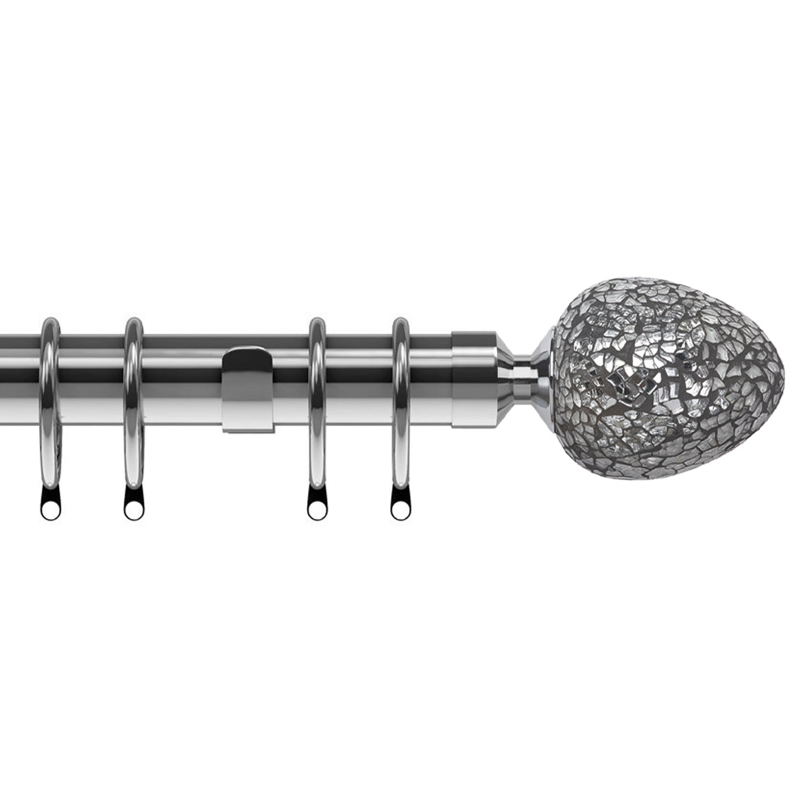 Alexia 28mm Curtain Pole Chrome
