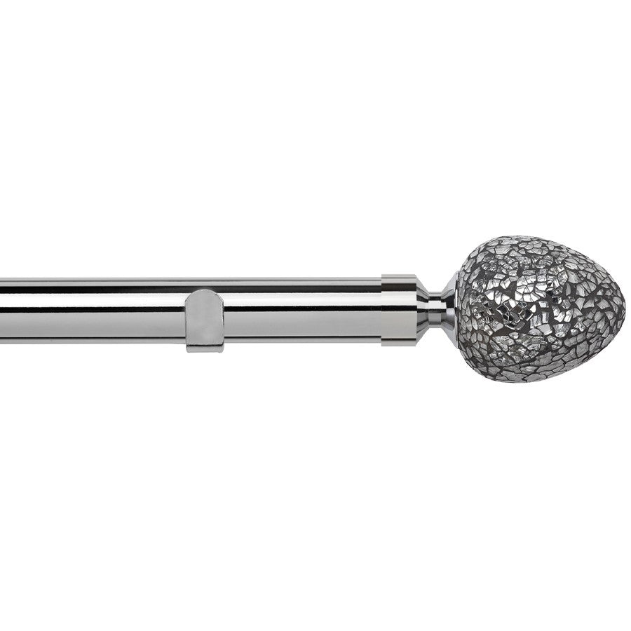 Alexia 28mm Eyelet Curtain Pole Chrome