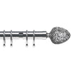 Alexia 28mm Curtain Pole Satin Silver