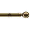 Ball 28mm Eyelet Curtain Pole Antique Brass