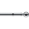 Ball 28mm Eyelet Curtain Pole Satin Silver
