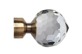 28mm Bella Finial (Pack of 2) Antique Brass