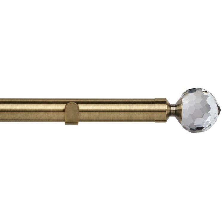 Bella 28mm Eyelet Curtain Pole Antique Brass