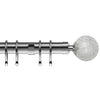 Crash 28mm Curtain Poles Chrome