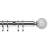 Crash 28mm Curtain Poles Satin Silver