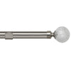 Crash 28mm Eyelet Curtain Pole Satin Silver