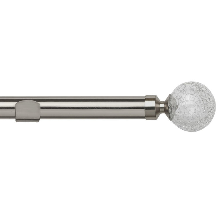Crash 28mm Eyelet Curtain Pole Satin