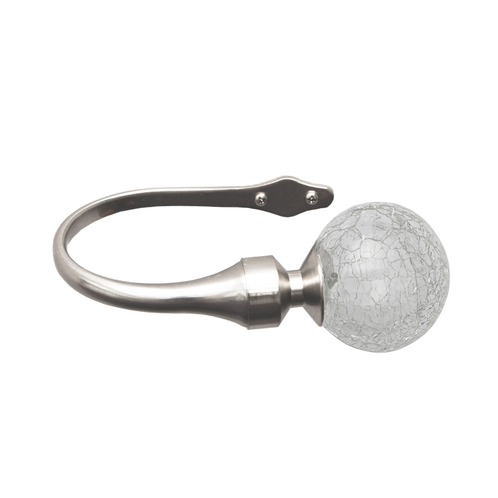 Crash Holdbacks Satin Silver