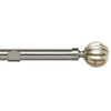 28mm Dynasty Eyelet Curtain Pole Satin Silver