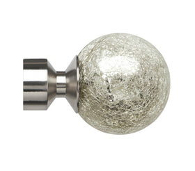 28mm Empire Finial (pack of 2) Satin Silver