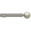 28mm Empire Eyelet Curtain Pole Satin Silver