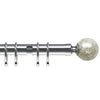 28mm Empire Curtain Pole Satin Silver