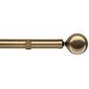 Sphere 28mm Eyelet Curtain Pole Antique Brass
