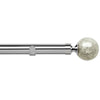 28mm Empire Eyelet Curtain Pole Chrome
