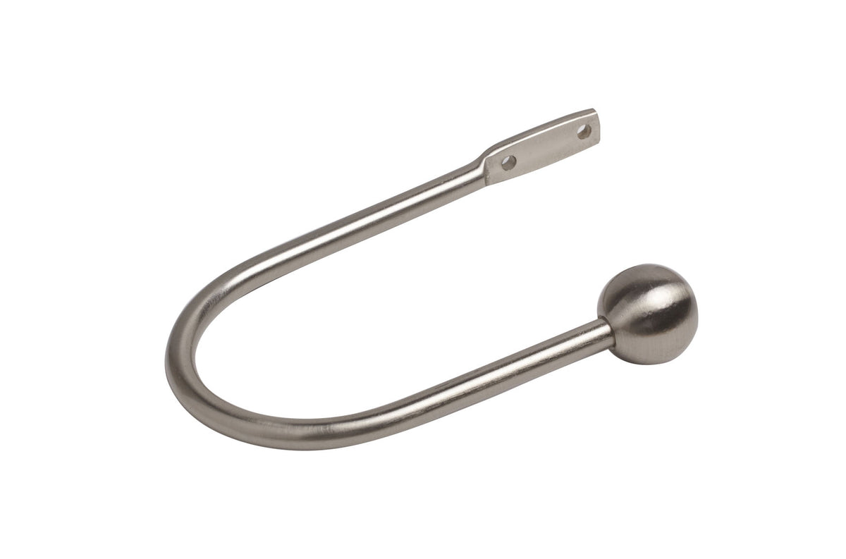 28mm Empire Eyelet Curtain Pole Satin Silver