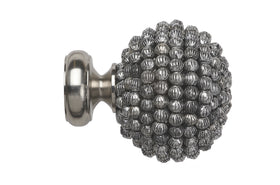 28mm Mia Finial (Pack of 2) Satin Silver