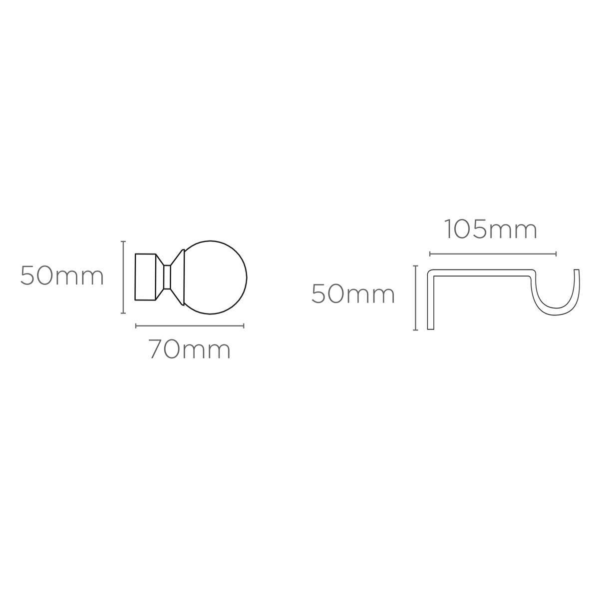 28mm Rome Eyelet Curtain Pole Chrome