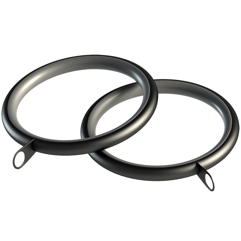28mm Nikola Ball Metal Curtain Pole Black