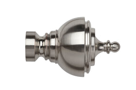 28mm Vienna Finial Pk2 - Satin Silver