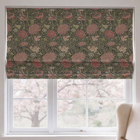 William Morris Cray Made To Measure Roman Blind Raspberry