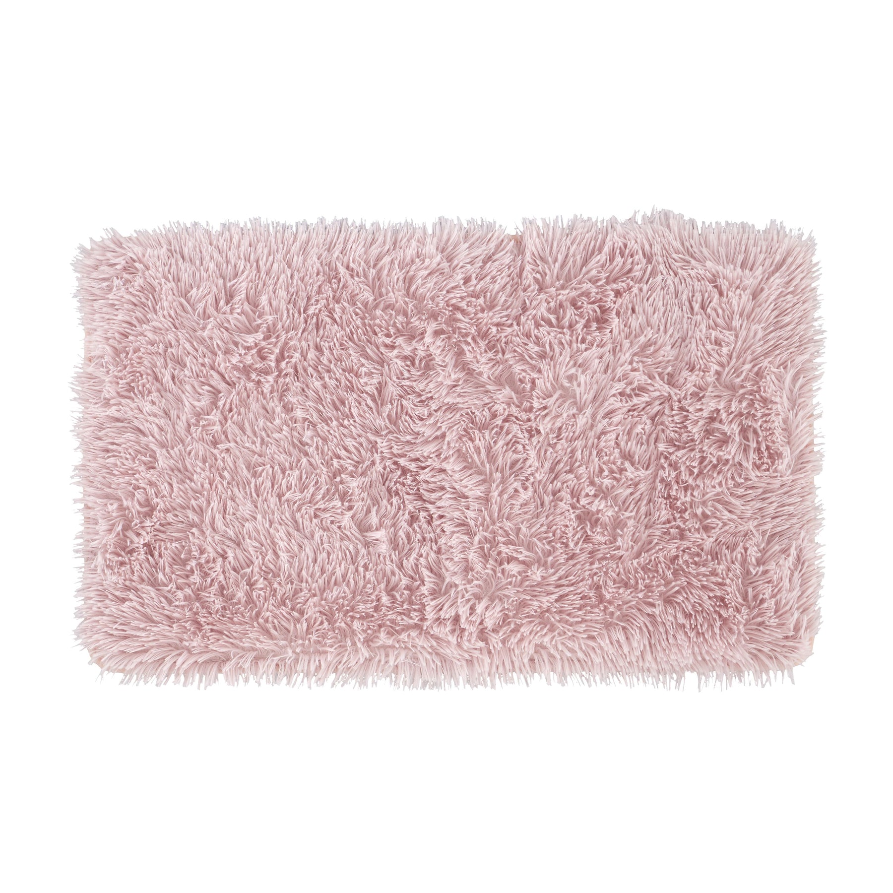 Catherine Lansfield Cuddly Bath Mat Blush