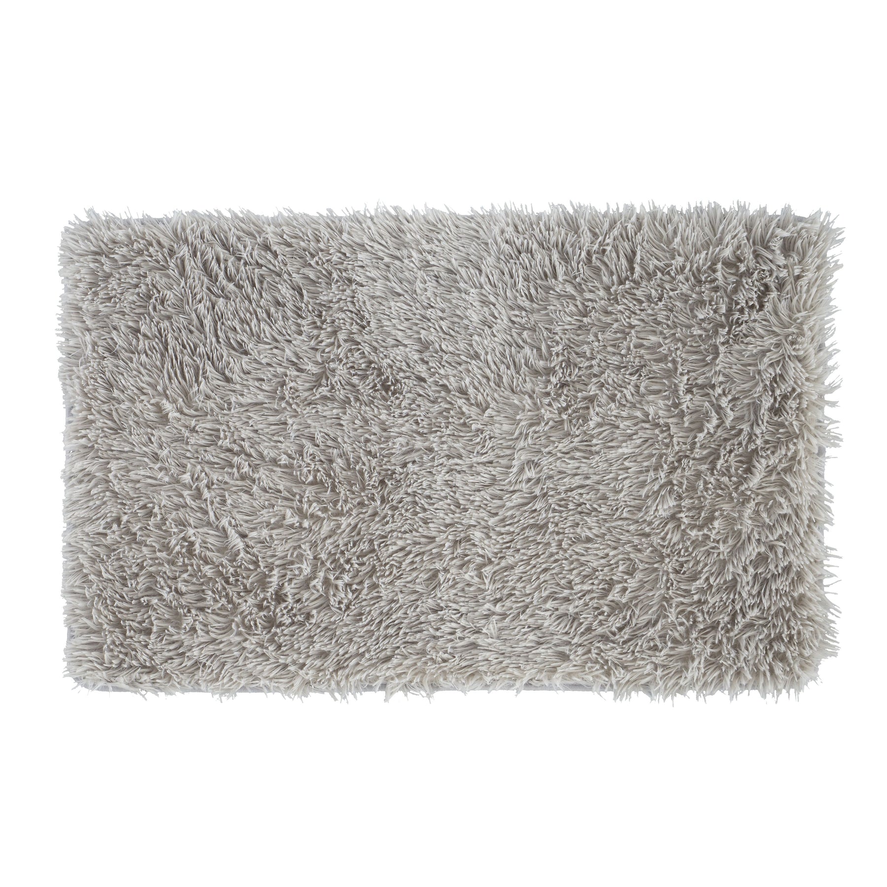 Catherine Lansfield Cuddly Bath Mat Silver