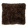 Catherine Lansfield Cuddly Filled Cushion 45cm x 45cm Chocolate