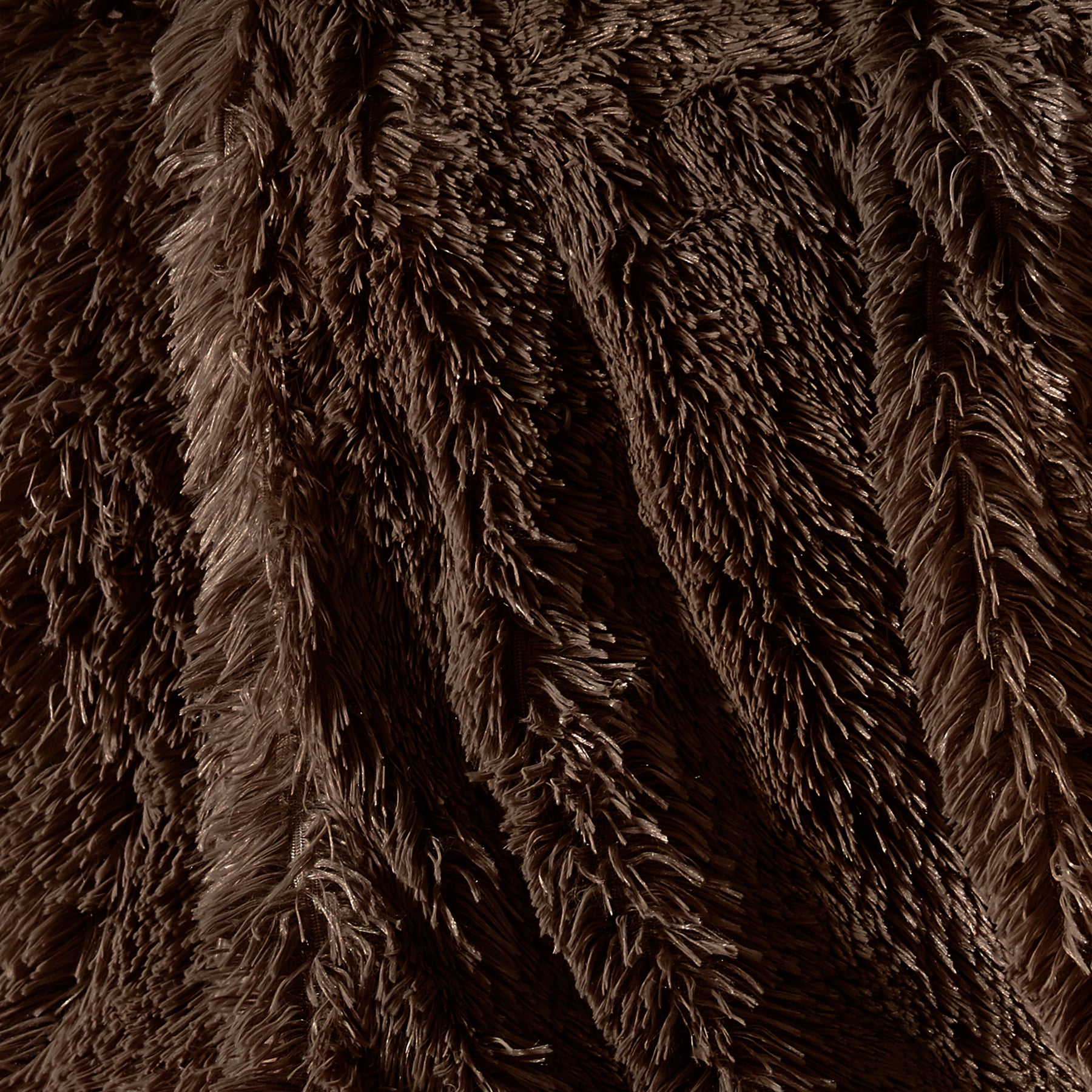 Catherine Lansfield Cuddly 150cm x 200cm Faux Fur Throw Chocolate
