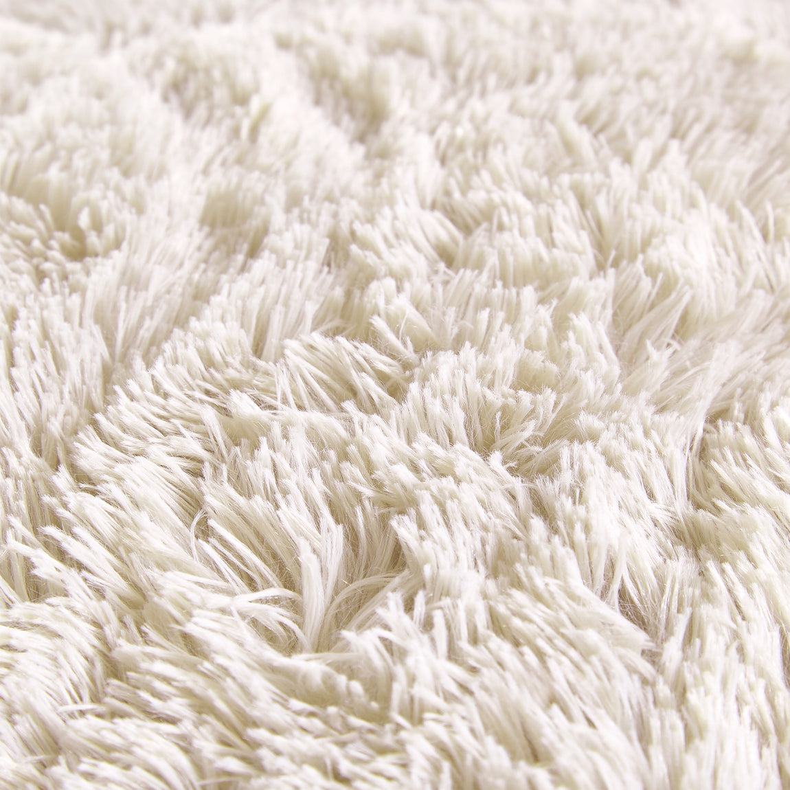 Catherine Lansfield Cuddly Deep Pile Faux Fur Duvet Cover Bedding Set Cream