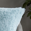 Catherine Lansfield Cuddly Faux Fur Filled Cushion 45cm x 45cm Duck Egg Blue