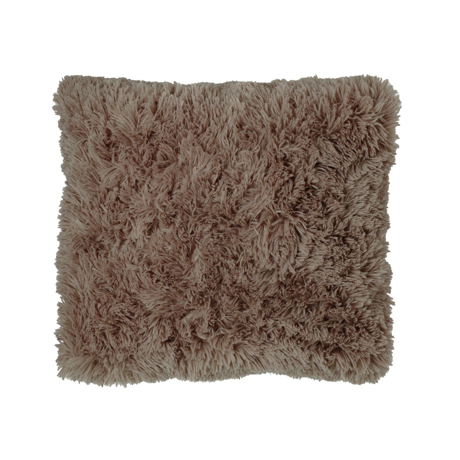 Catherine Lansfield Cuddly Faux Fur Filled Cushion 45cm x 45cm Natural
