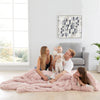 Catherine Lansfield Cuddly Faux Fur 245cmx280cm Throw Blush Pink