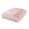 Catherine Lansfield Cuddly Faux Fur 245cmx280cm Throw Blush Pink