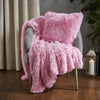 Catherine Lansfield Cuddly 50cmx200cm Throw Candy Pink