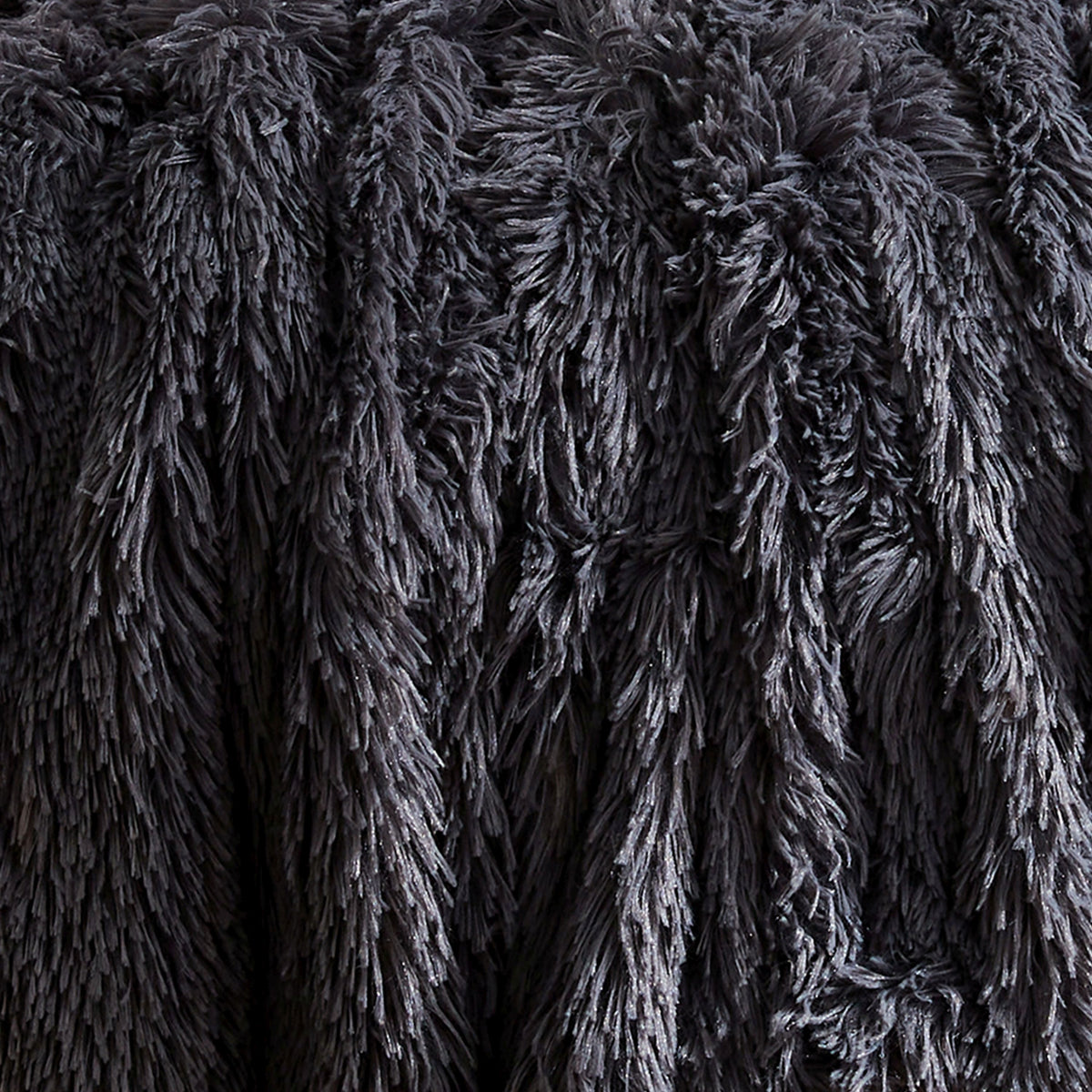 Catherine Lansfield Cuddly 150cmx200cm Throw Charcoal