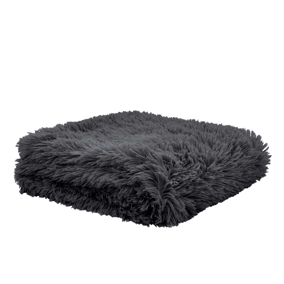 Catherine Lansfield Cuddly 150cmx200cm Throw Charcoal